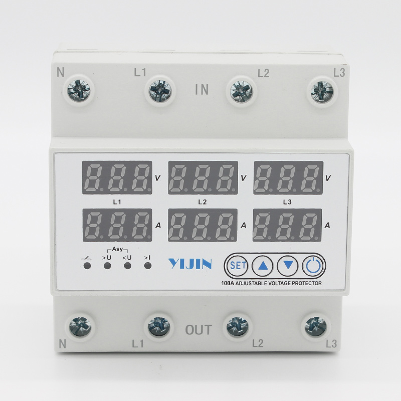 YJQGA-100型3P+N 自復式過欠壓過電流保護器